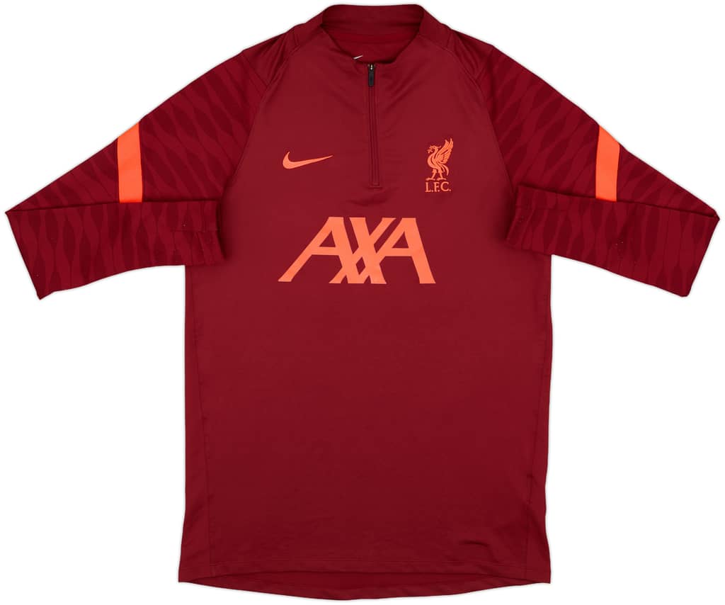 2021-22 Liverpool Nike 1/4 Zip Drill Top - 7/10 - (M)