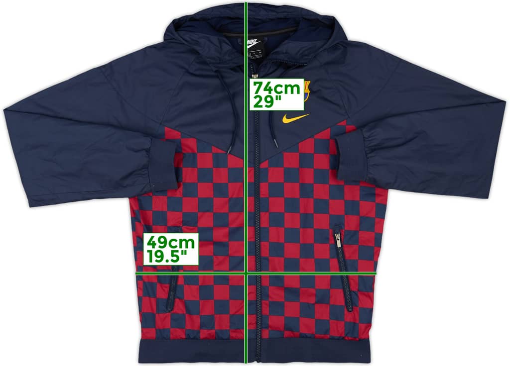 2019-20 Barcelona Nike Hooded Rain Jacket - 8/10 - (S)