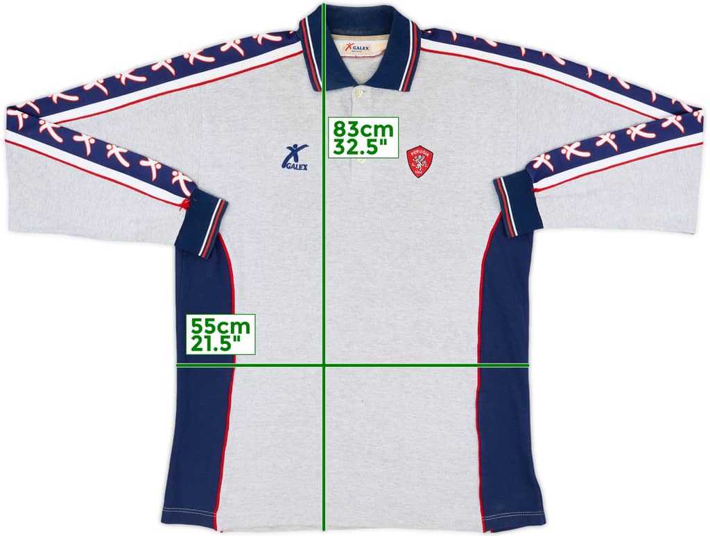 1999-00 Perugia Galex Polo L/S Shirt - 8/10 - (XL)