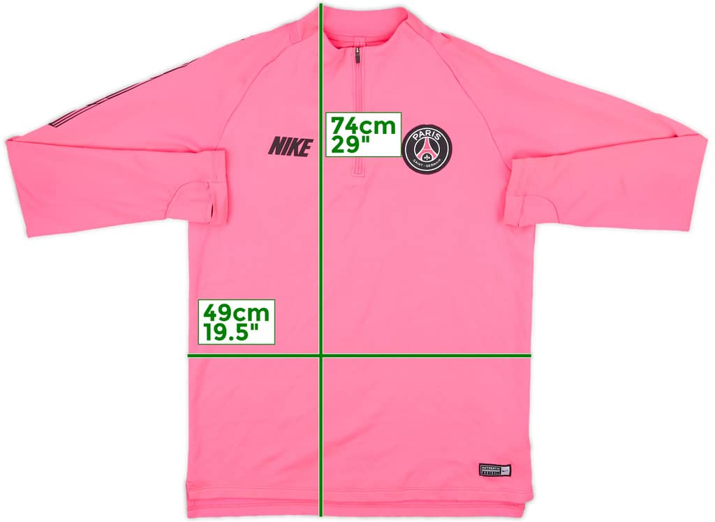 2019-20 Paris Saint-Germain Nike 1/4 Zip Drill Top - 7/10 - (M)