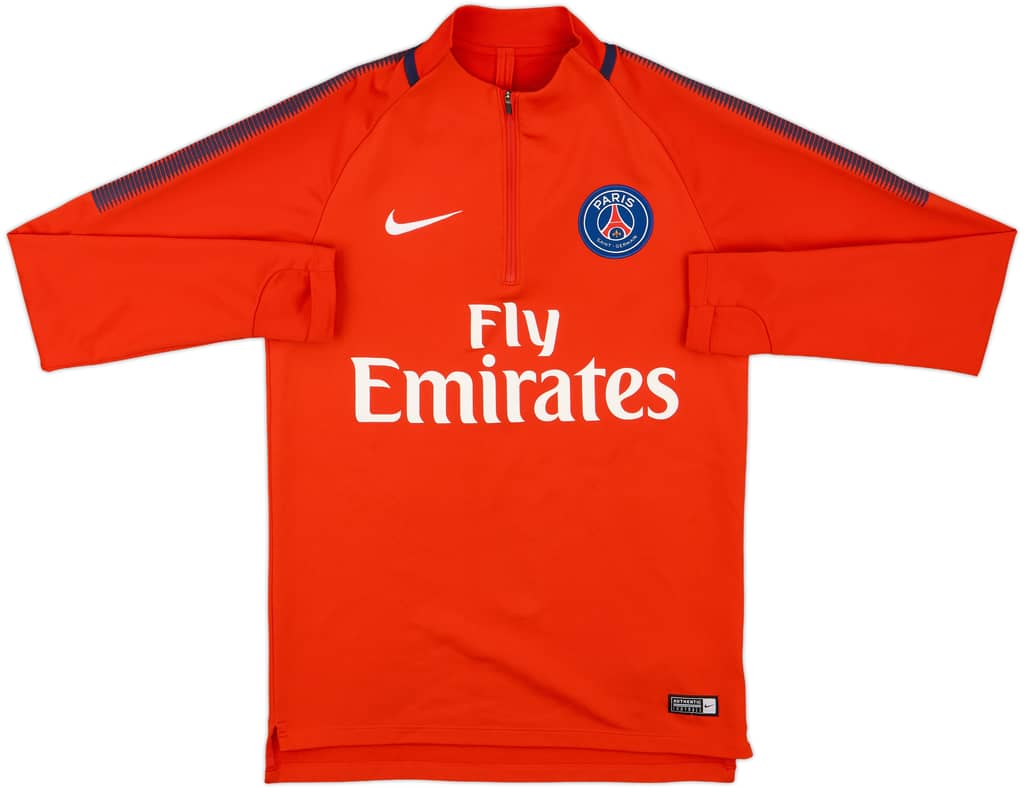 2017-18 Paris Saint-Germain Nike 1/4 Zip Drill Top - 7/10 - (S)