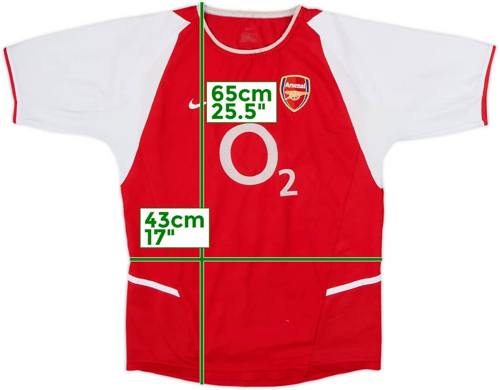 2002-04 Arsenal Home Shirt - 5/10 - (L.Boys)