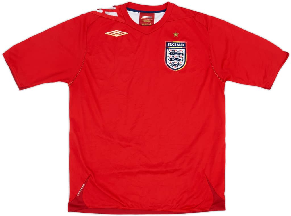 2006-08 Inglaterra Camiseta de visitante - 4/10 - (L)