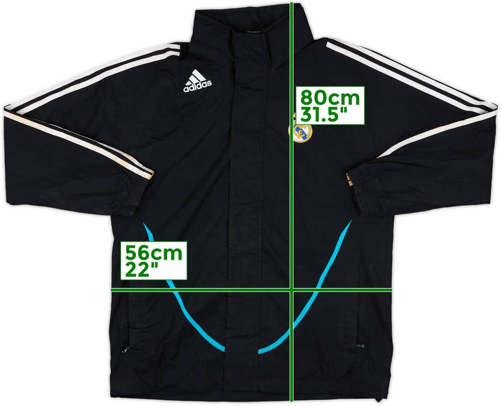 2008-09 Real Madrid adidas Hooded Track Jacket - 7/10 - (M)