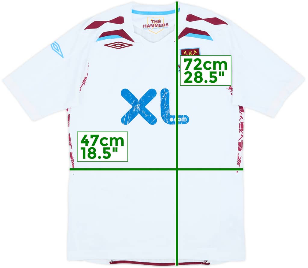 2007-08 West Ham Away Shirt - 5/10 - (M)