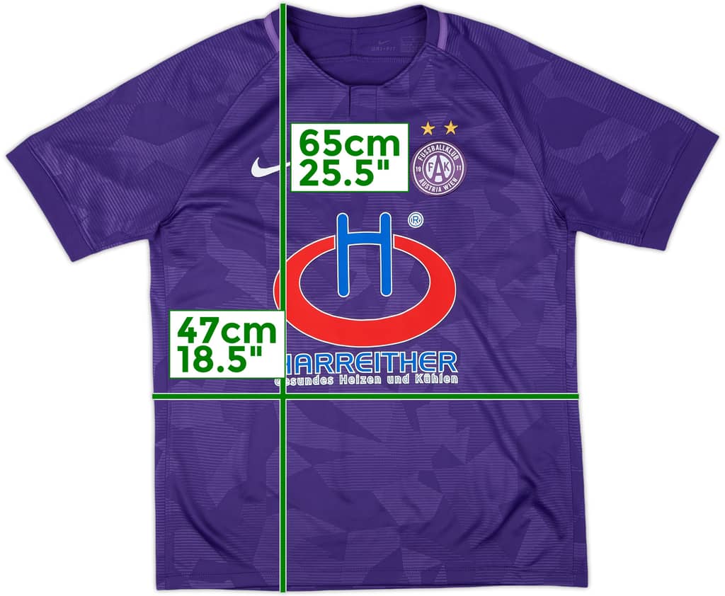2019-20 Austria Wien Home Shirt - 8/10 - (XL.Boys)