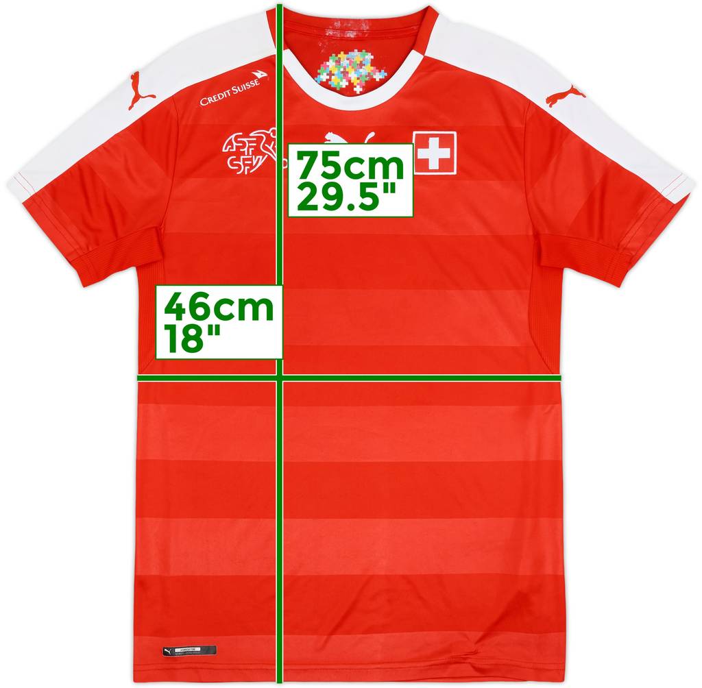 2016-17 Switzerland Home Shirt - 6/10 - (M)