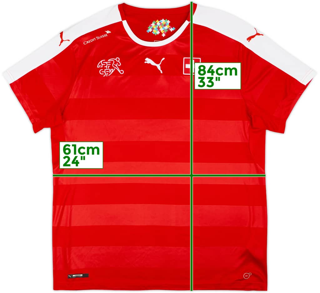 2016-17 Switzerland Home Shirt - 9/10 - (XL)