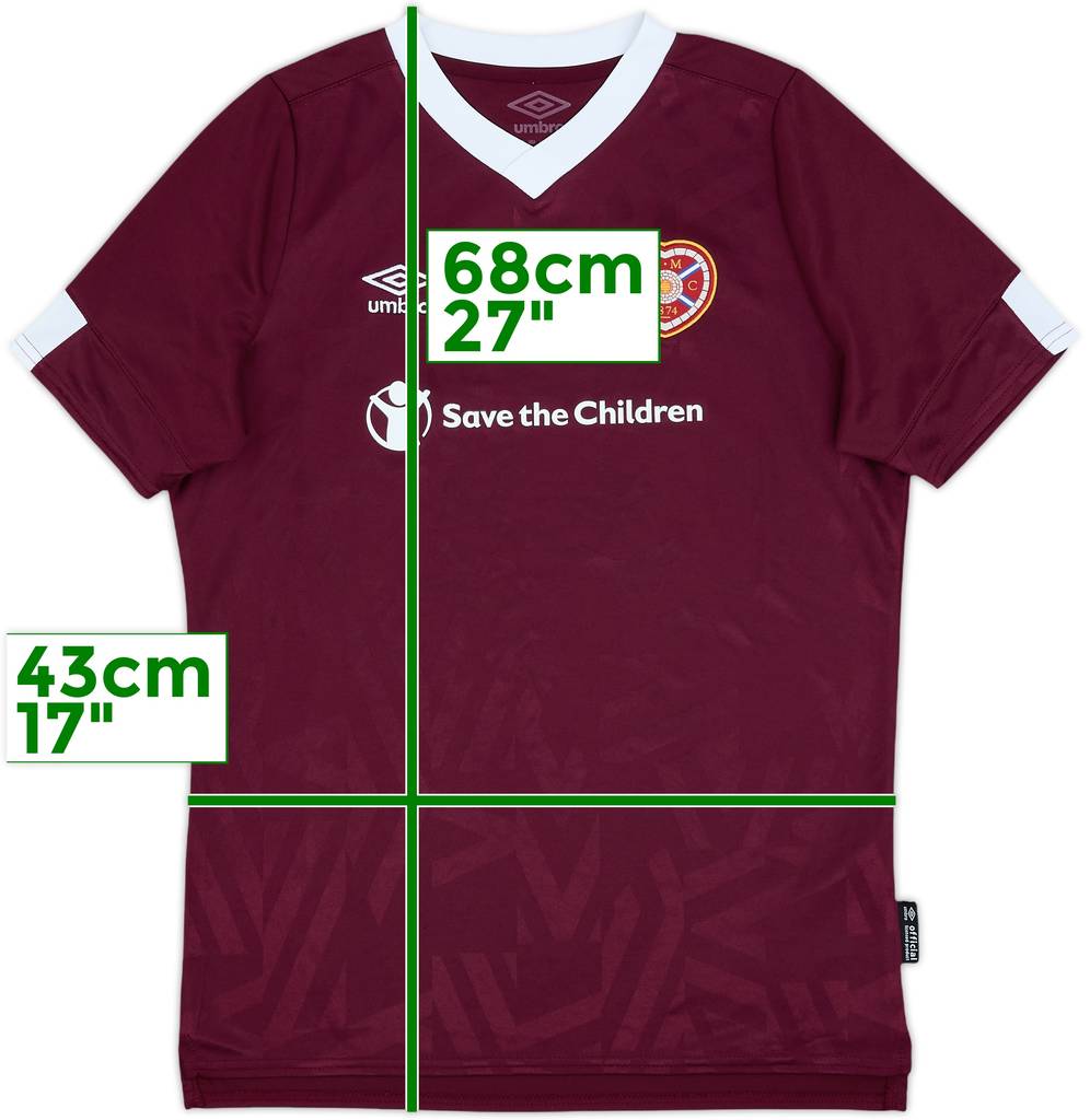 2019-20 Hearts Home Shirt - 8/10 - (XL.Boys)