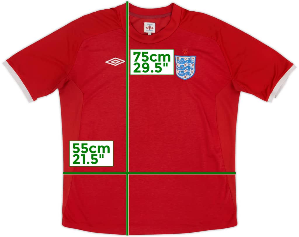 2010-11 England Away Shirt - 5/10 - (XL)