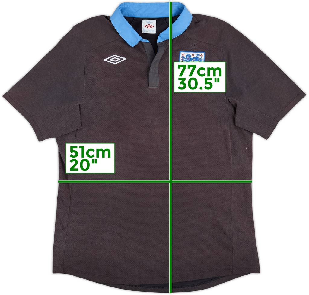 2011-12 England Away Shirt - 5/10 - (XL)