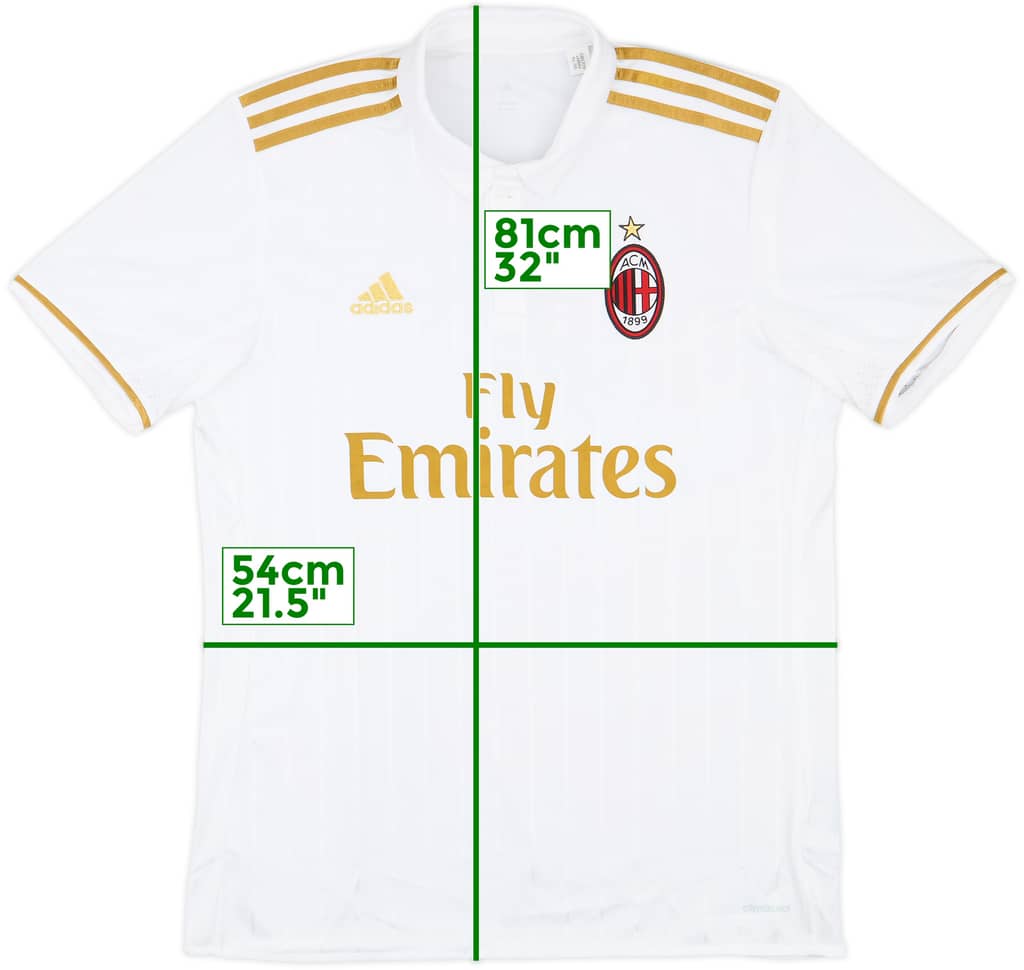 2016-17 AC Milan Away Shirt - 9/10 - (L)