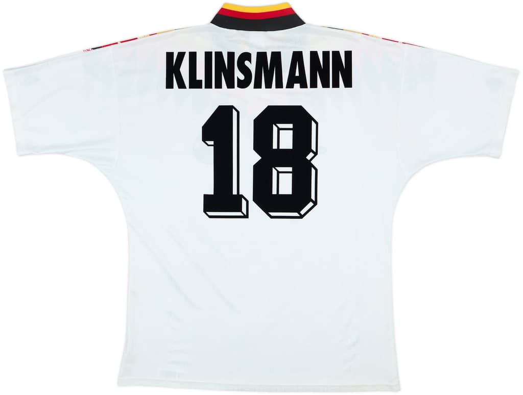 1994-96 Germany Home Shirt Klinsmann #18 - 8/10 - (L)