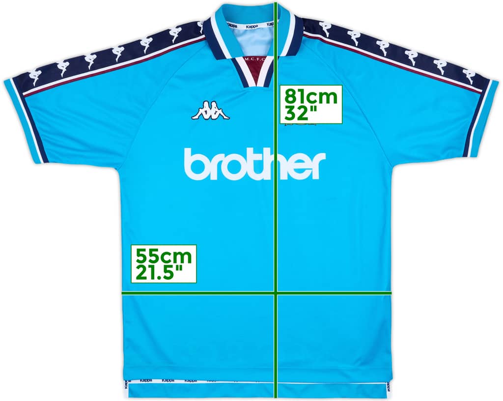 1997-99 Manchester City Home Shirt - 8/10 - (XL)