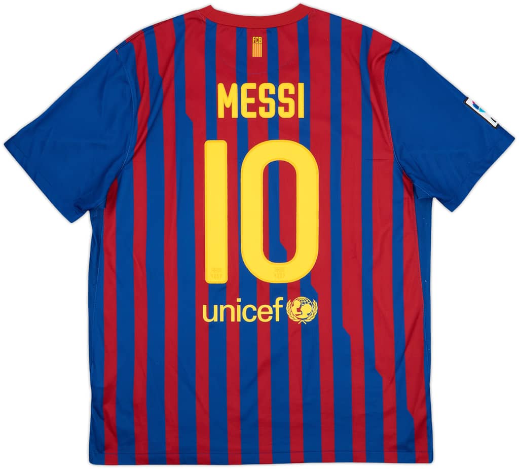 2011-12 Barcelona Home Shirt Messi #10 - 9/10 - (XL)