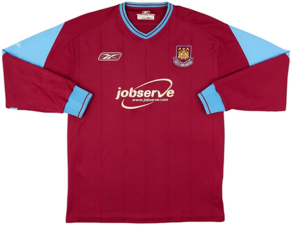 2003-05 West Ham Home L/S Shirt - 8/10 - (M)
