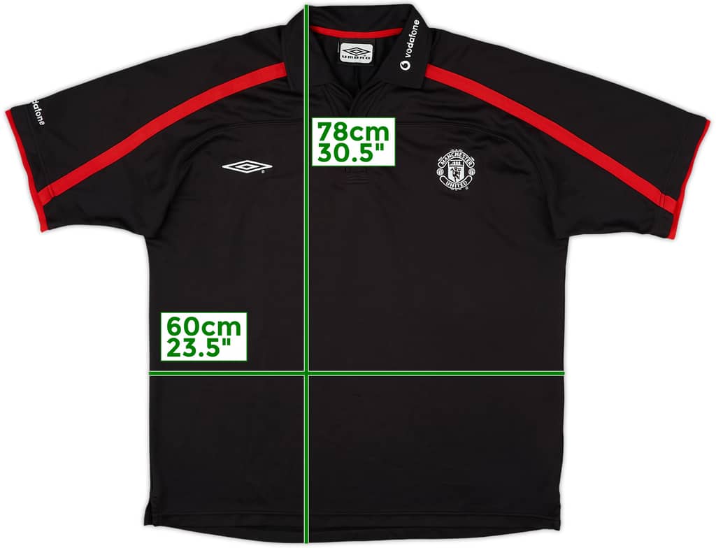 2000-01 Manchester United Umbro Polo Shirt - 10/10 - (XL)