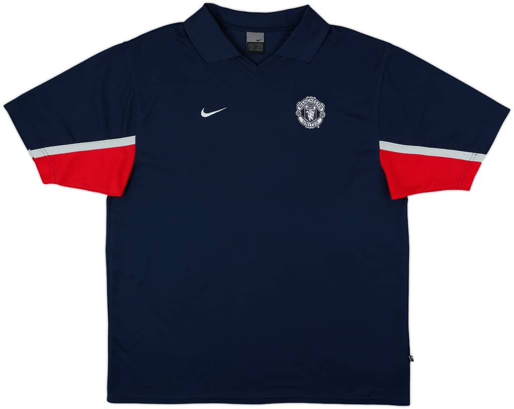 2002-03 Manchester United Nike Polo Shirt - 9/10 - (XL)