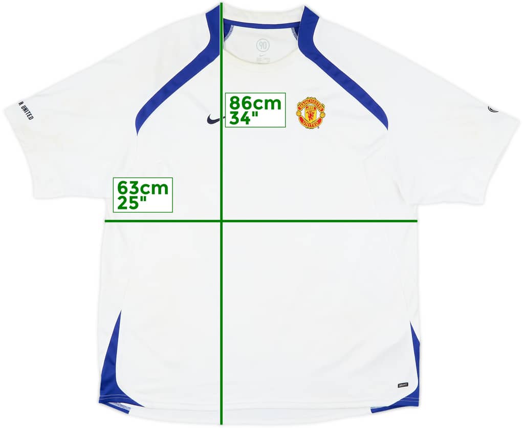 2005-06 Manchester United Nike Training Shirt - 7/10 - (XXL)