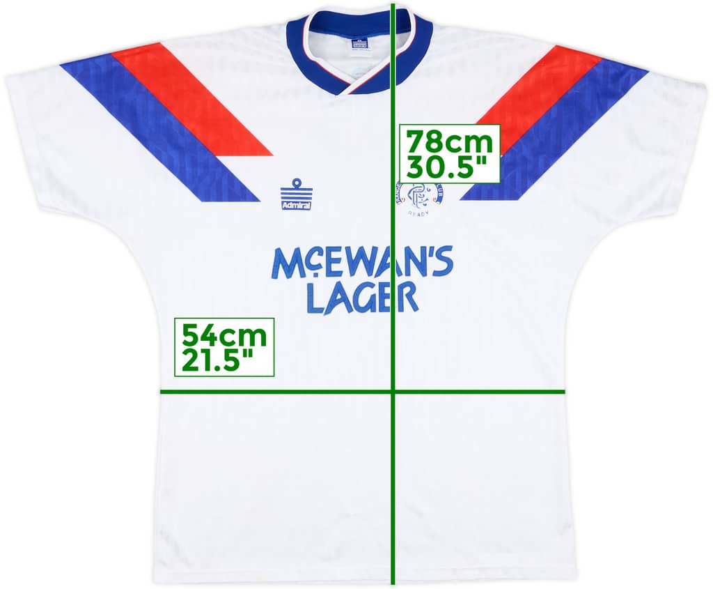1990-92 Rangers Away Shirt - 8/10 - (L)