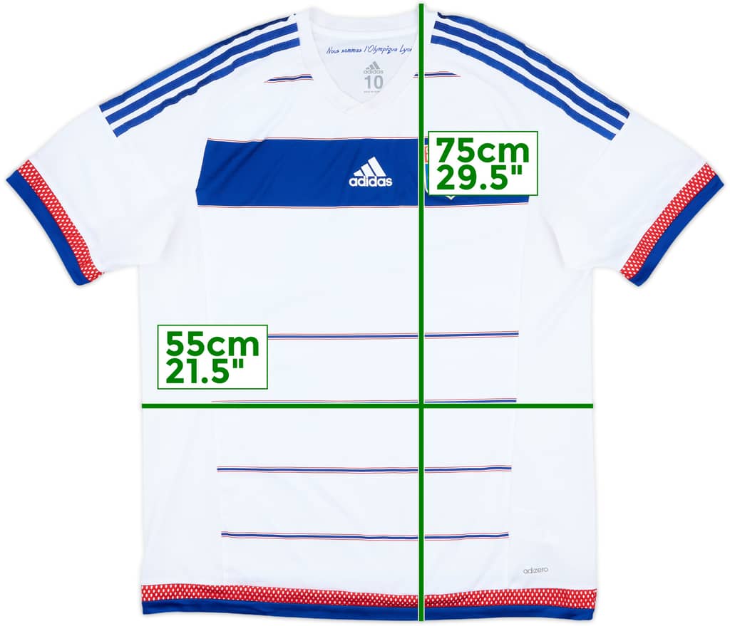 2015-16 Lyon Player Issue Home Shirt - 8/10 - (XL)