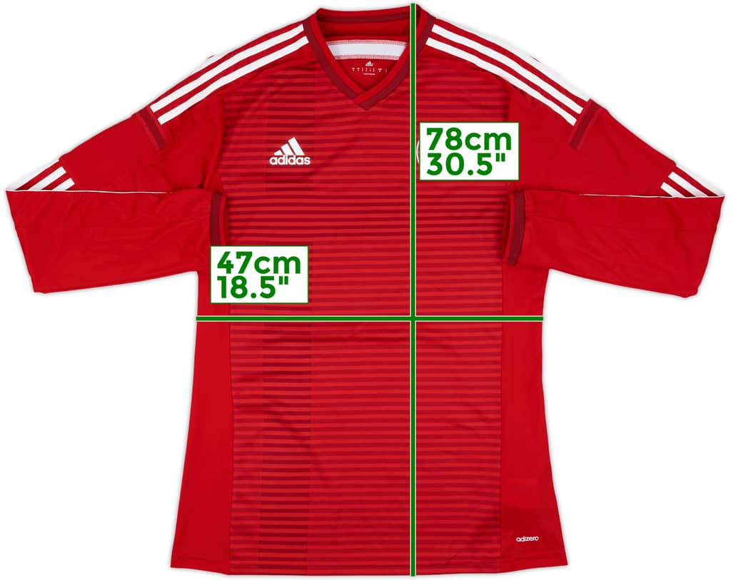 2014-15 Denmark Player Issue Home L/S Shirt - 8/10 - (L)