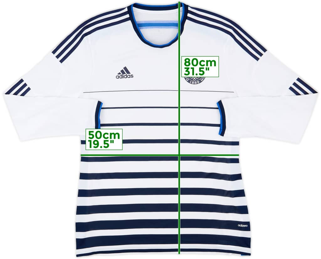 2014-15 Denmark Player Issue Away L/S Shirt - 8/10 - (XL)