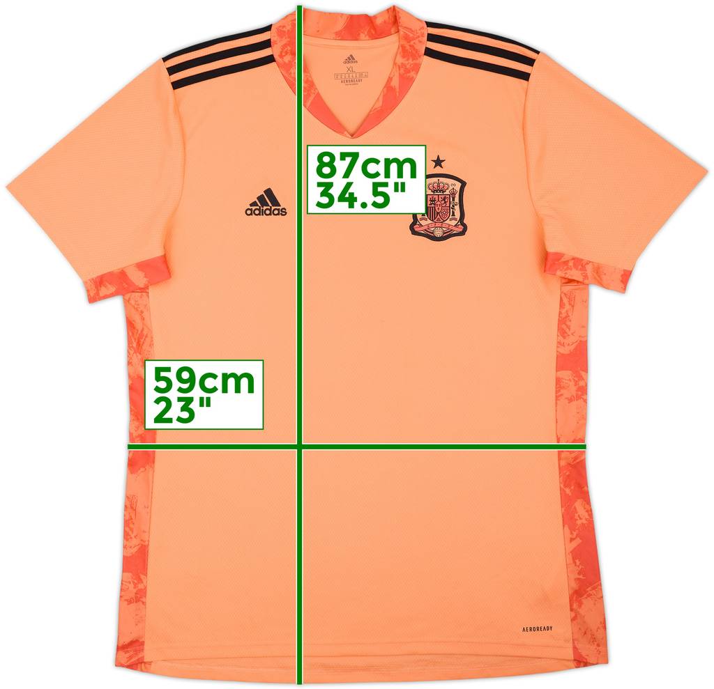 2020-21 Spain GK S/S Shirt - 9/10 - (XL)
