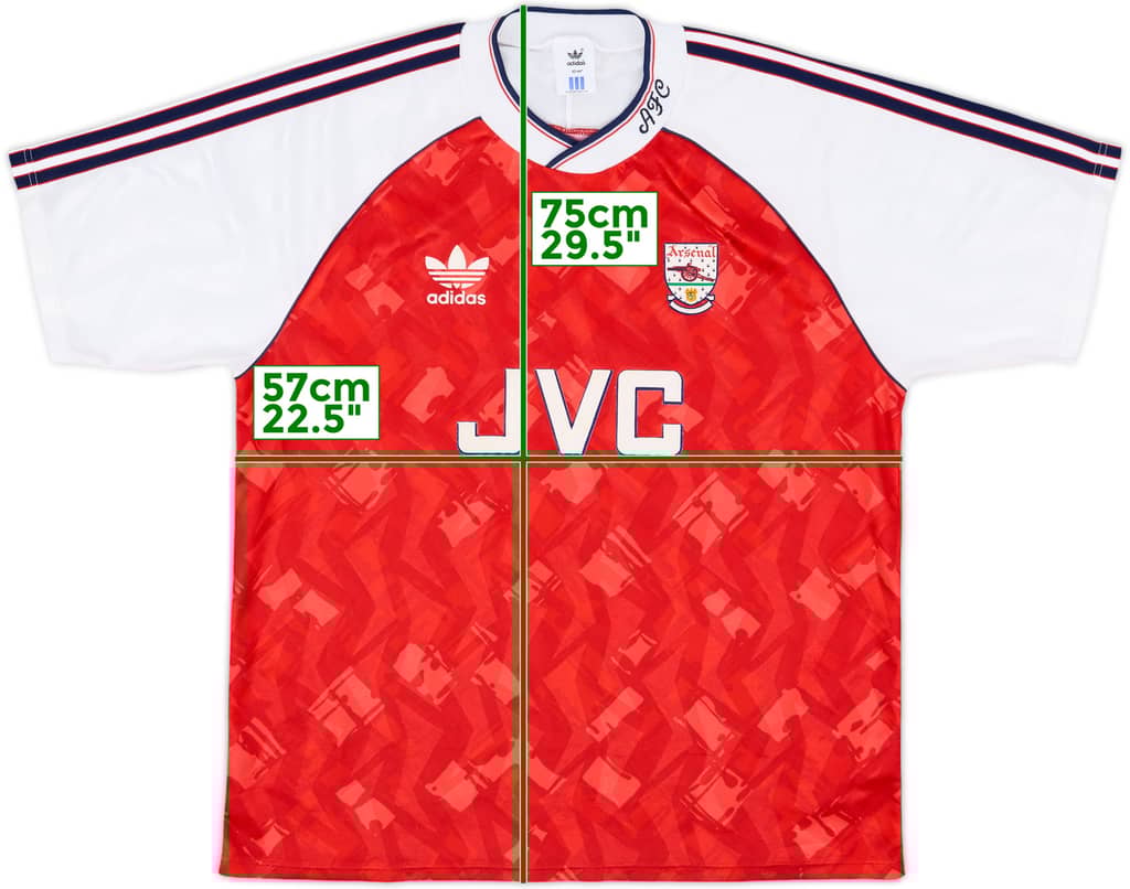 1990-92 Arsenal Home Shirt - 6/10 - (L)