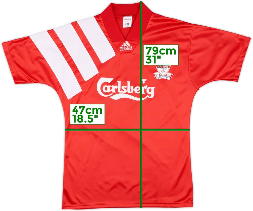 1992-93 Liverpool Centenary Home Shirt - 10/10 - (M)