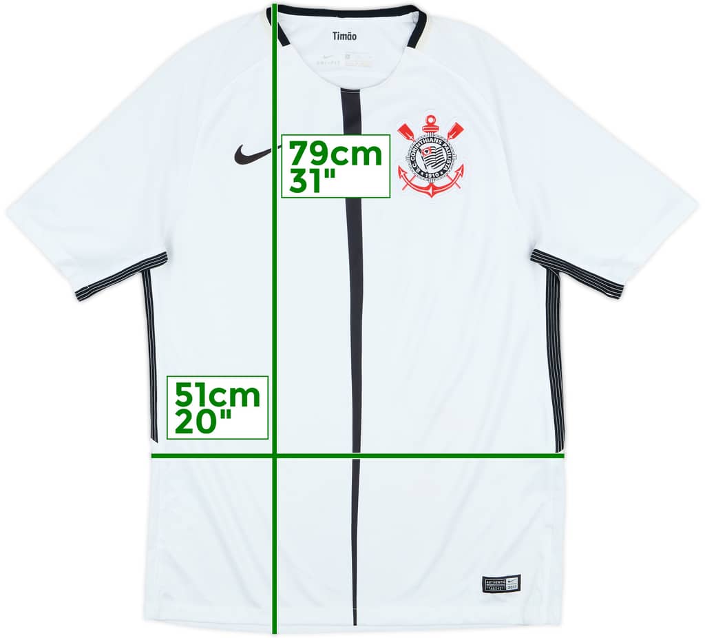 2017-18 Corinthians Home Shirt - 5/10 - (M)