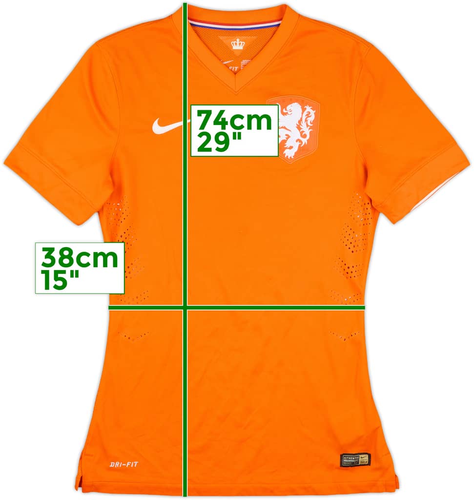2014-15 Netherlands Authentic Home Shirt - 9/10 - (S)