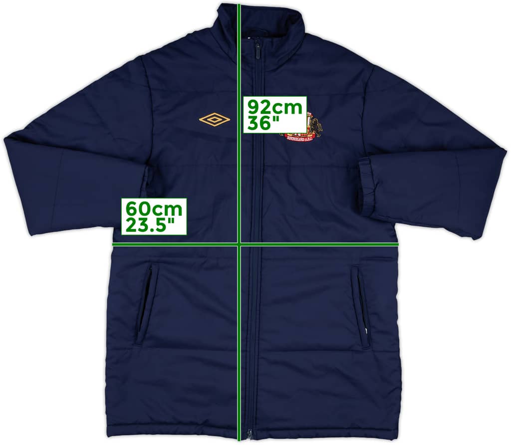 2010-11 Sunderland Umbro Padded Bench Coat - 9/10 - (L)