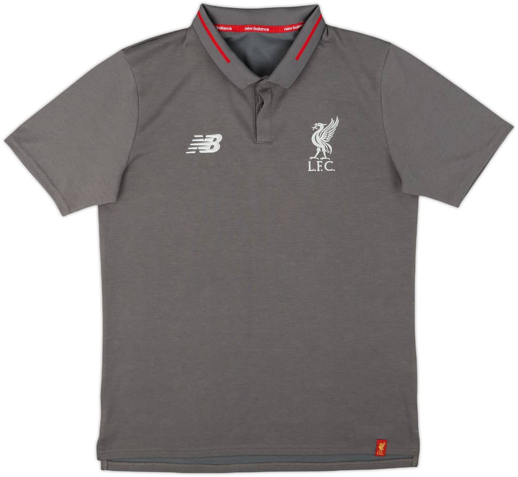 2018-19 Liverpool New Balance Polo Shirt - 8/10 - (M)