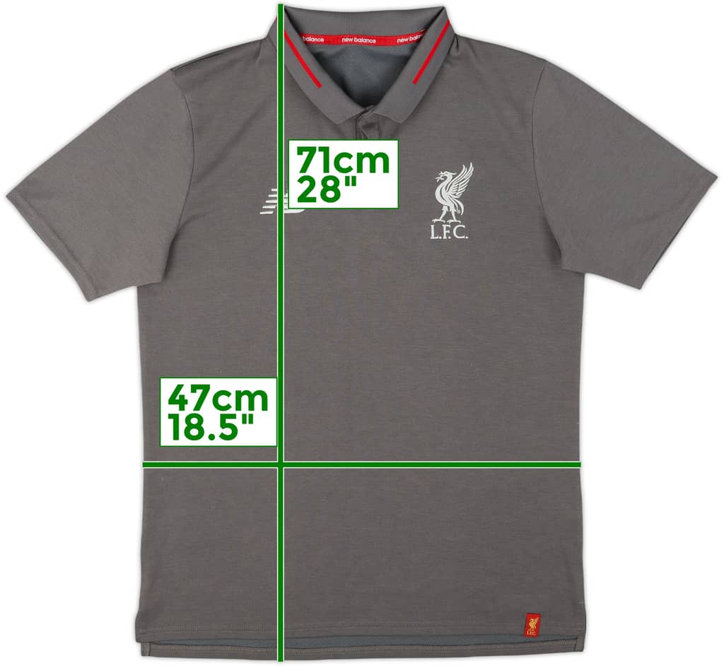 2018-19 Liverpool New Balance Polo Shirt - 8/10 - (M)