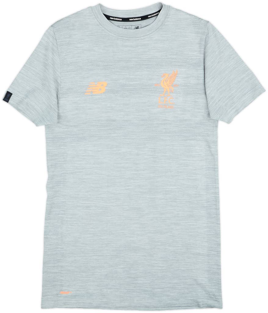 2017-18 Liverpool New Balance Cotton Tee - 10/10 - (M)