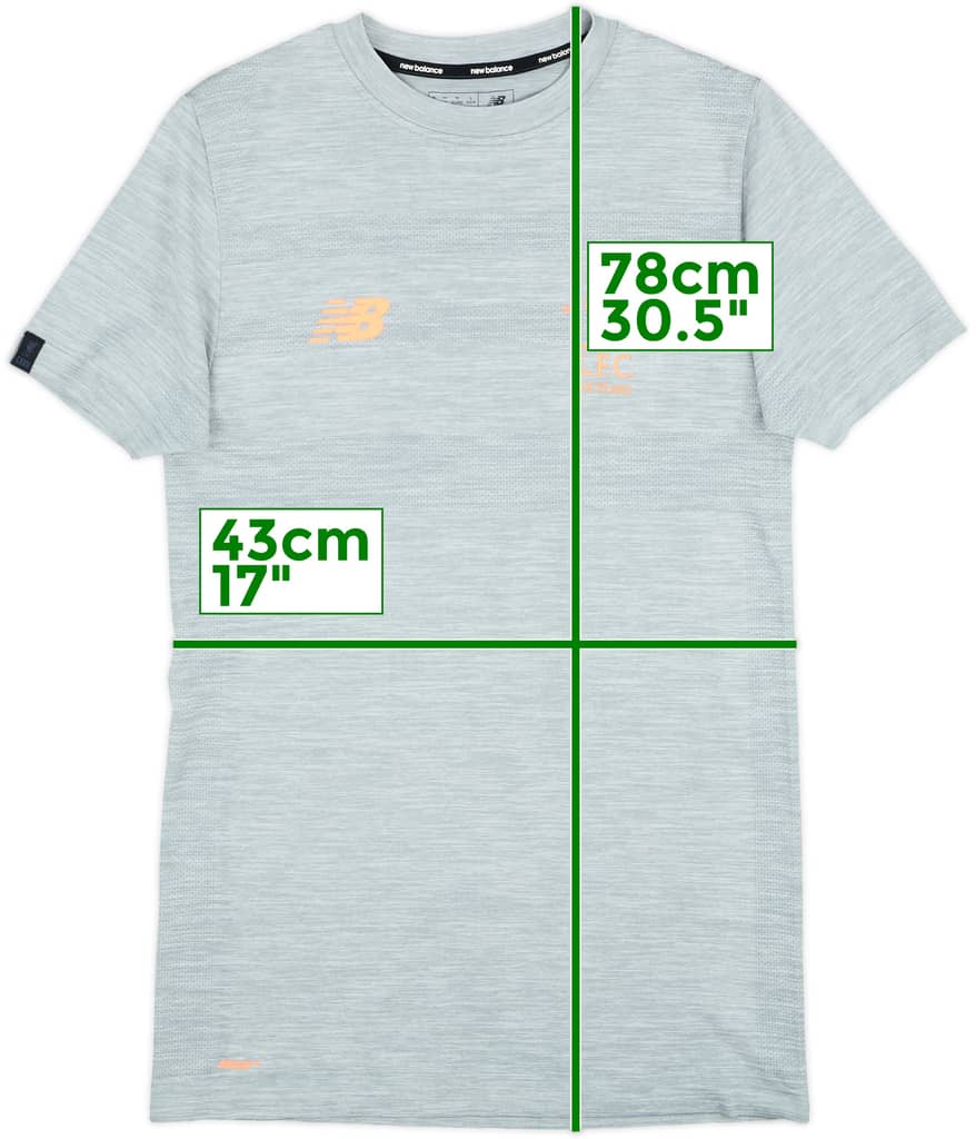 2017-18 Liverpool New Balance Cotton Tee - 10/10 - (M)