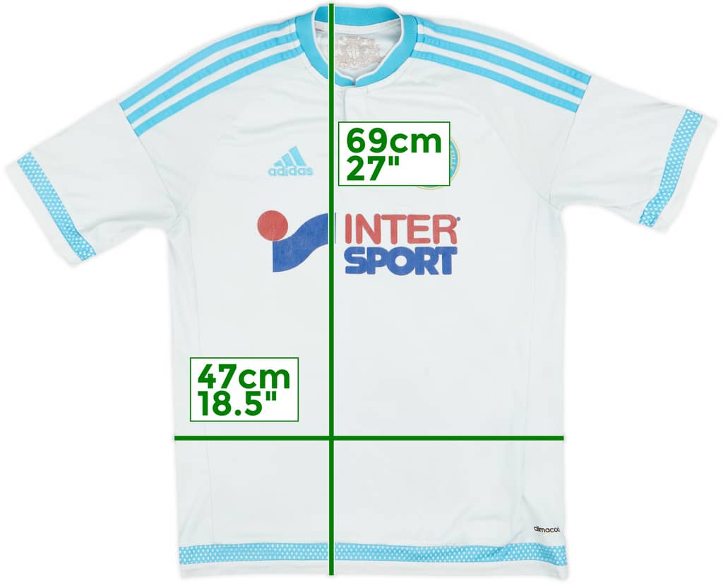 2015-16 Olympique Marseille Home Shirt - 5/10 - (XL.Boys)