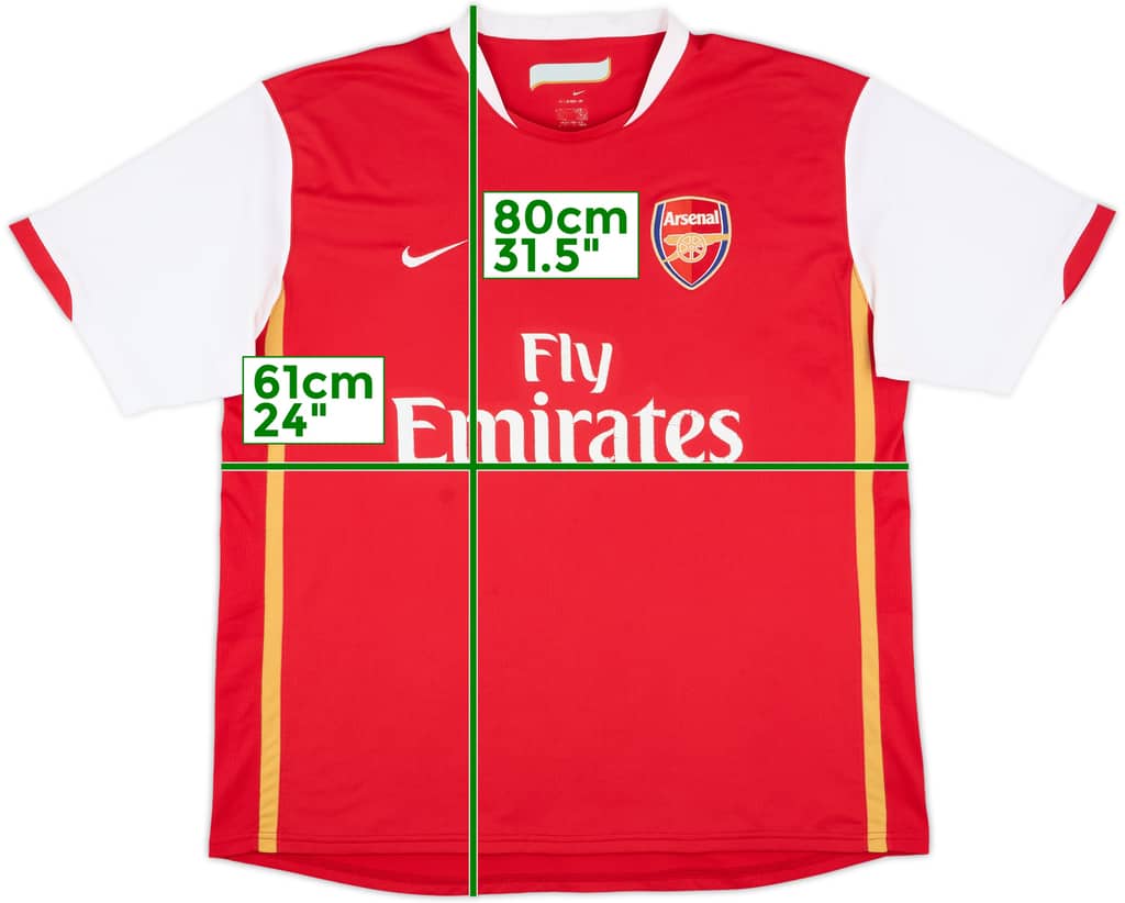 2006-08 Arsenal Home Shirt - 5/10 - (XXL)