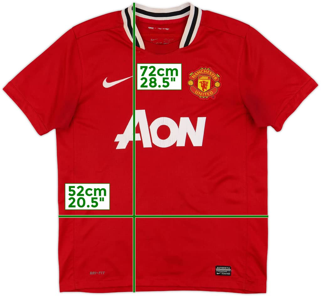 2011-12 Manchester United Home Shirt - 4/10 - (M)