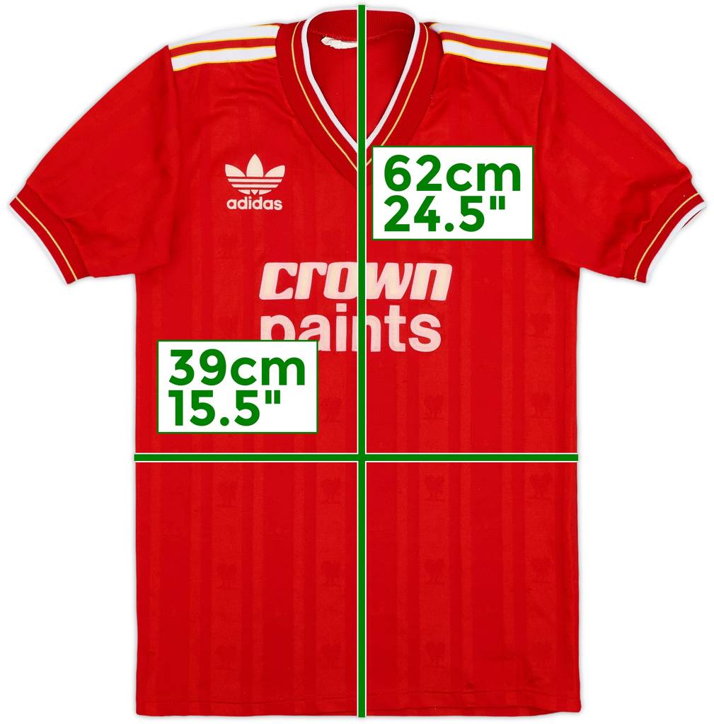 1986-87 Liverpool Home Shirt - 8/10 - (Y)
