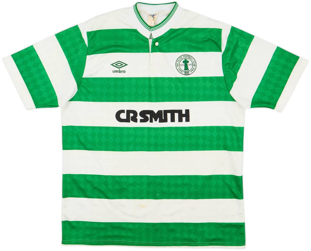 1987-89 Celtic Centenary Home Shirt - 6/10 - (M)