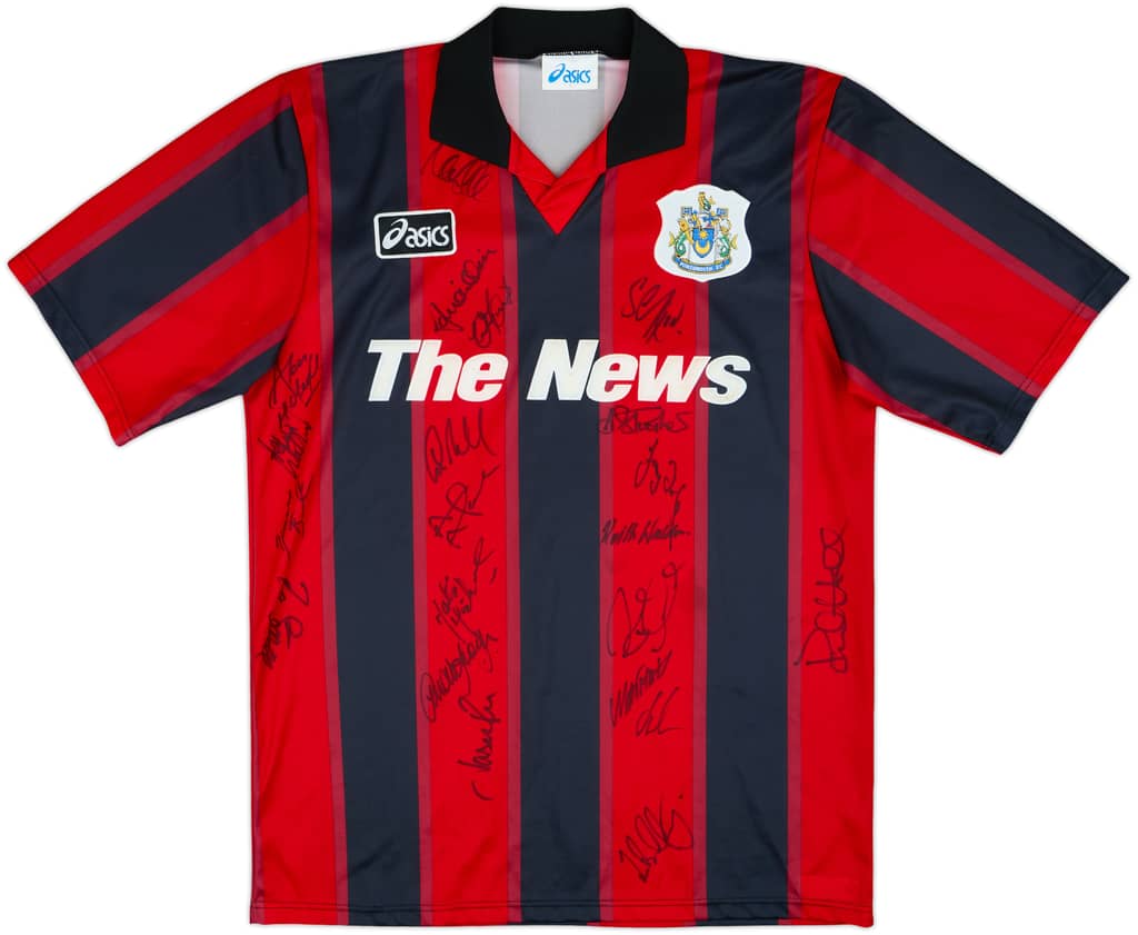 1995-97 Portsmouth Squad Signed Away Shirt - 8/10 - (L)