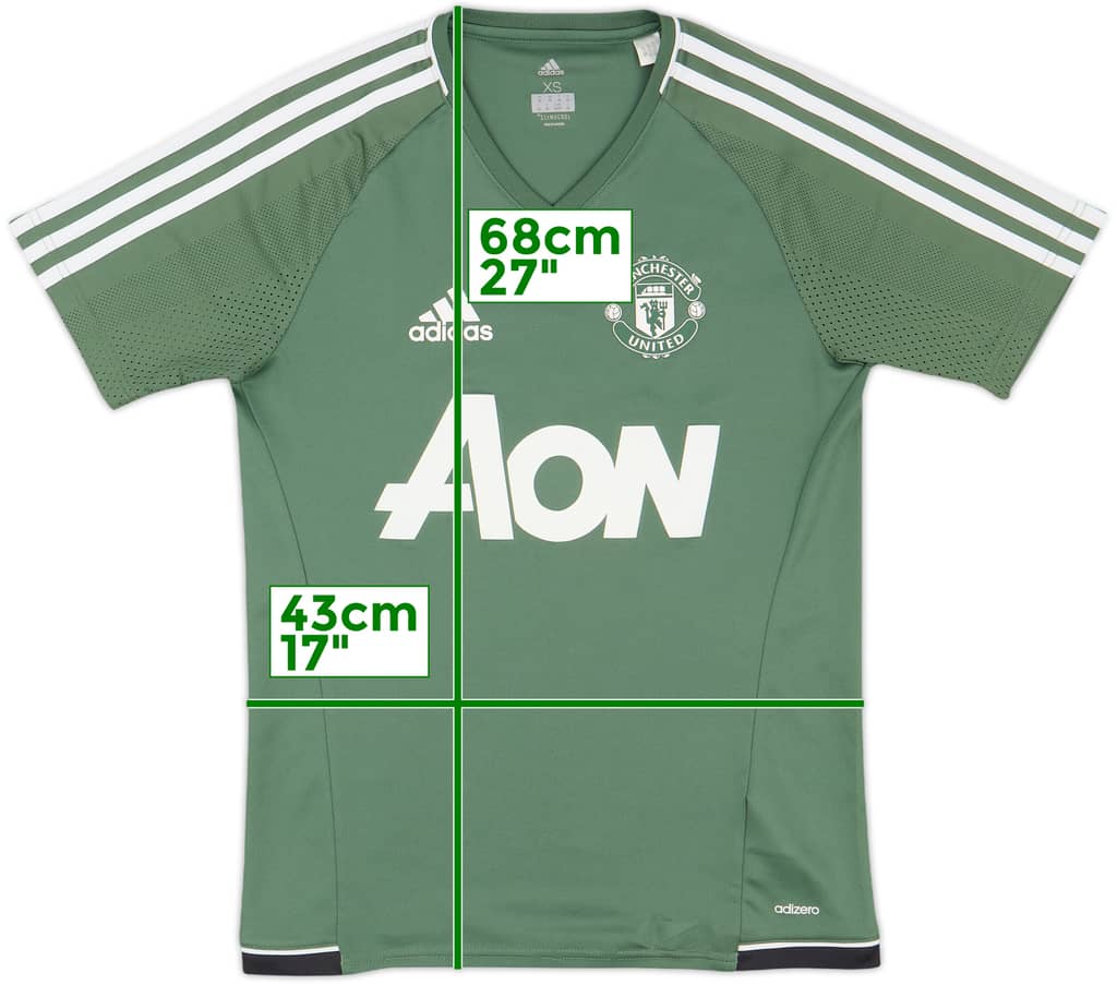 2017-18 Manchester United adizero Training Shirt - 9/10 - (XS)