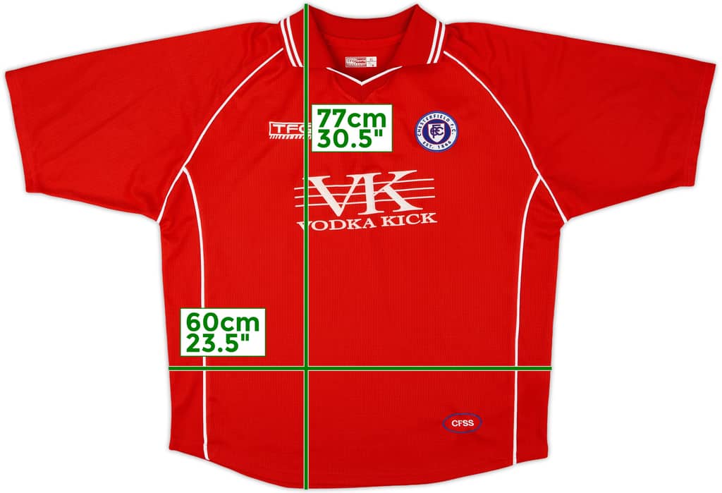 2001-02 Chesterfield Away Shirt - 8/10 - (XL)