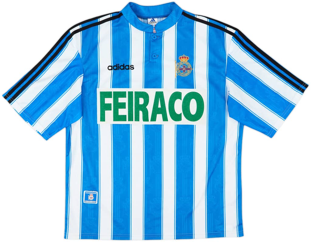 1996-98 Deportivo de La Coruna Home Shirt - 8/10 - (XL)