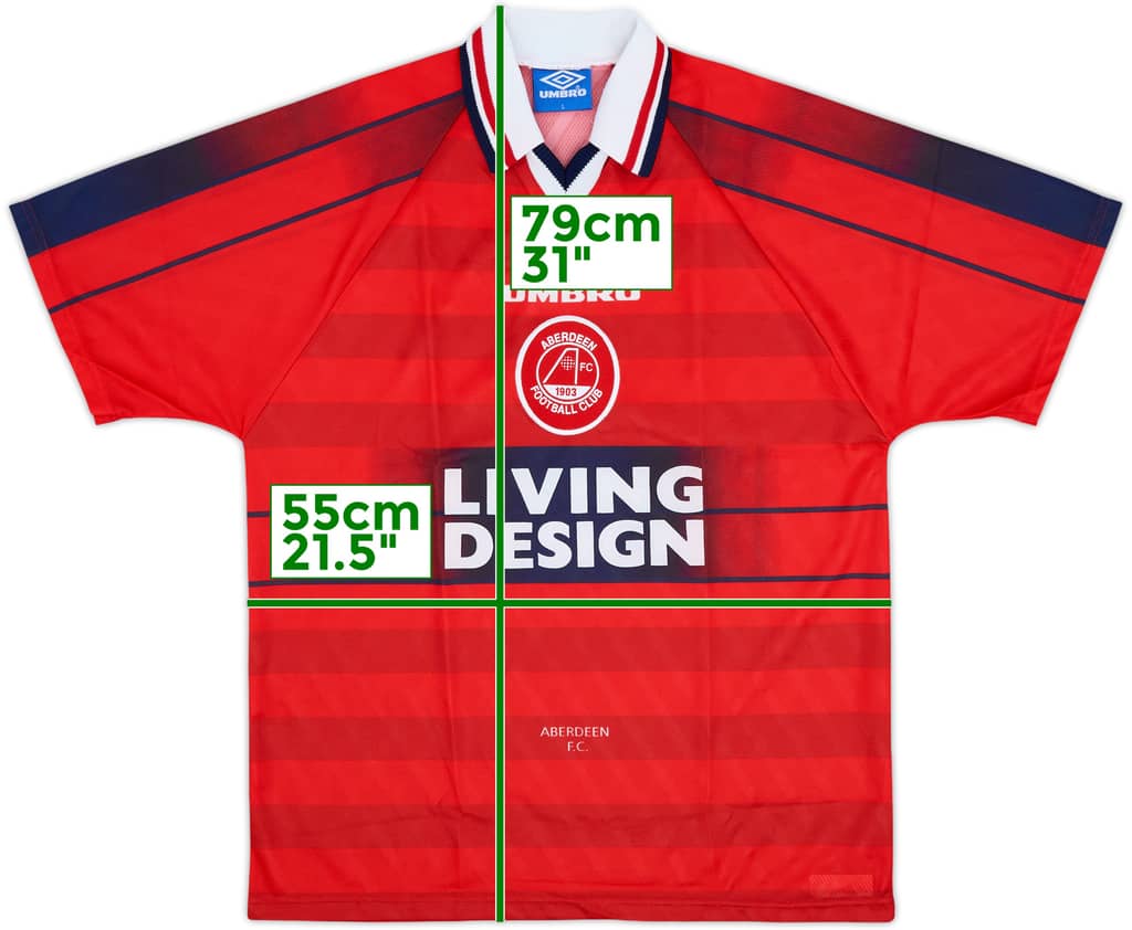 1996-97 Aberdeen Home Shirt - 8/10 - (L)