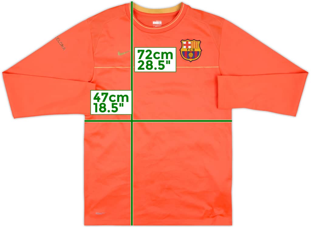 2008-09 Barcelona Nike Sweat Top - 7/10 - (M)