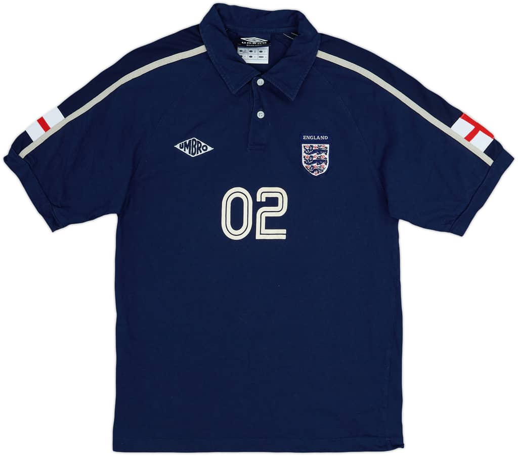 2002-04 England Umbro Polo Shirt #02 - 8/10 - (S)