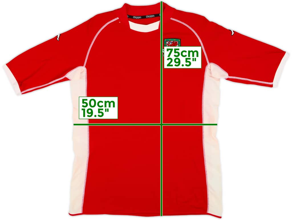 2002-04 Wales Home Shirt - 7/10 - (XL)